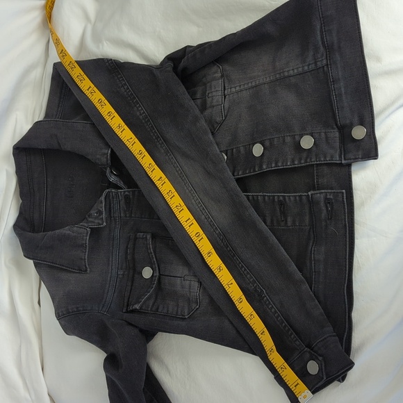KUT from the Kloth Amelia Denim Jacket Black Wash Size M - Picture 7 of 8